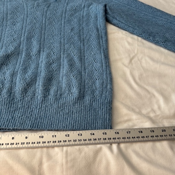 JOIE Women's Long Sleeve Soft Knit Wool Blend Sweater Powder Blue Size Small‎ - Picture 10 of 11